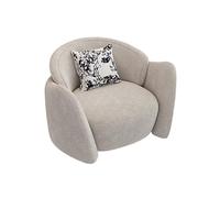 KIBONCY Sofá Curvo de Tela, sofá de Estilo Mediano con Forma de Arco, recepción, vestíbulo de oficinas de Ventas de Hotel, área de Descanso empresarial(B)