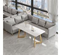 KIBONCY Sofá De Cabina De Restaurante De Té,Sofás Informales Y Juego De Mesa,Sofás De Cafetería Comercial,con Espuma De Alta Resiliencia Y Estructura De Hierro Forjado(Gray,240 * 180cm)