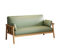 KIBONCY Sofá de Dos plazas pequeño Piel sintética, sillón tapizado Moderno Mediados Siglo, sillas Cuero, sofá, con Respaldo for Sala Estar, Dormitorio, Oficina(4,120cm)