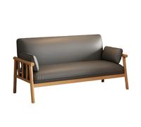 KIBONCY Sofá de Dos plazas pequeño Piel sintética, sillón tapizado Moderno Mediados Siglo, sillas Cuero, sofá, con Respaldo for Sala Estar, Dormitorio, Oficina(2,70cm)