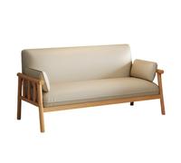 KIBONCY Sofá de Dos plazas pequeño Piel sintética, sillón tapizado Moderno Mediados Siglo, sillas Cuero, sofá, con Respaldo for Sala Estar, Dormitorio, Oficina(1,140cm)