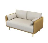 KIBONCY Sofá De Loveseat, Technology Fabric Love Seat Couch, Sofá Moderno De Mediados De Siglo con Marco De Madera Sólida para Sala De Estar Y Dormitorio En Espacios Pequeños D