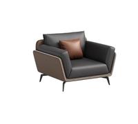 KIBONCY Sofá De Oficina Área Recepción Cuero Moderna Y Sencilla For Reuniones Jefes Visitantes, Combinada con Un Juego Mesa Centro For Relajarse. Oferta Paquete(H)