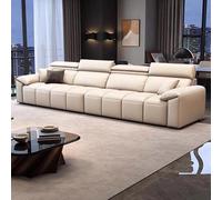 KIBONCY Sofá de Oficina de Cuero, sofá de Ocio de Negocios Moderno, Sencillo, nórdico, de Lujo(2.5m)