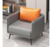 KIBONCY Sofá de Piel sintética con cojín de muelles, sofá Moderno con Asientos Profundos y 2 Cojines de Respaldo extraíbles, for salón, Dormitorio, apartamento, Oficina(66cm)