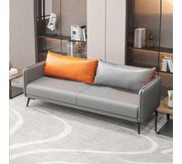KIBONCY Sofá de Piel sintética con cojín de muelles, sofá Moderno con Asientos Profundos y 2 Cojines de Respaldo extraíbles, for salón, Dormitorio, apartamento, Oficina(171cm)