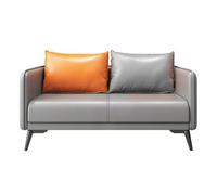 KIBONCY Sofá de Piel sintética con cojín de muelles, sofá Moderno con Asientos Profundos y 2 Cojines de Respaldo extraíbles, for salón, Dormitorio, apartamento, Oficina(115cm)