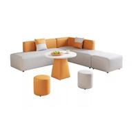 KIBONCY Sofá De Recepción Cuero Moderno, Asientos Salón Oficina Creativos For Área Espera, Institución Capacitación En El Vestíbulo, Banco Acolchado Grado Comercial(B)