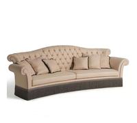 KIBONCY Sofá de Tela con Estructura de Madera Maciza, Espuma de Alta resiliencia, sofás seccionales for Sala de Estar, apartamento, Oficina en casa(300x85x108cm)