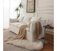 KIBONCY Sofá de Tela nórdica Doble for Tres Personas, Moderno y Minimalista, for Tienda de Ropa, Mini sofá japonés for apartamento pequeño.(1.57m)