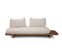 KIBONCY Sofá Doble, Sofá Multifuncional, Sofá Cama, Diseño de Base de Madera Maciza, Relleno de Pluma de Ganso Blanco, Muebles de Sala(2.2M)