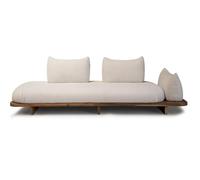 KIBONCY Sofá Doble, Sofá Multifuncional, Sofá Cama, Diseño de Base de Madera Maciza, Relleno de Pluma de Ganso Blanco, Muebles de Sala(3M)