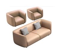 KIBONCY Sofá Envolvente de Asiento Profundo, Modernos sofás de Negocios de Piel sintética, cómodos sofás tapizados, for Espacios pequeños, Sala de Estar, apartamento(E)