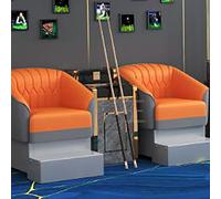 KIBONCY Sofá for Ver Mesa de Billar, Moderno sofá tapizado for Ver Billar, Banco de Ocio ergonómico for Sala de Entretenimiento recreativa en Interiores(E4)