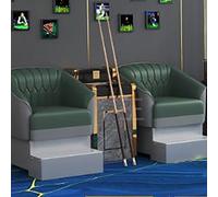 KIBONCY Sofá for Ver Mesa de Billar, Moderno sofá tapizado for Ver Billar, Banco de Ocio ergonómico for Sala de Entretenimiento recreativa en Interiores(E10)