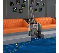 KIBONCY Sofá for Ver Mesa de Billar, Moderno sofá tapizado for Ver Billar, Banco de Ocio ergonómico for Sala de Entretenimiento recreativa en Interiores(E6)
