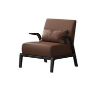 KIBONCY Sofá Individual De Primera Calidad con Mesa Auxiliar For Hotel, Oficina, Vestíbulo, Clínica Y Recepción 4Stienda - Durable Cuero Napa Y Estructura De Acero(J)