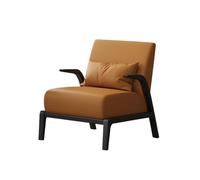 KIBONCY Sofá Individual De Primera Calidad con Mesa Auxiliar For Hotel, Oficina, Vestíbulo, Clínica Y Recepción 4Stienda - Durable Cuero Napa Y Estructura De Acero(K)