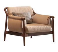 KIBONCY Sofá Individual Estilo WABI Sabi, diseño posmoderno, Madera Maciza, Modelo for habitación, Hotel, recepción, Estilo Italiano, Silla de Ocio.(A1)