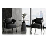 KIBONCY Sofá Individual Moderno De Cuero De Napa con Tablero De Roca De Alta Dureza For Cafetería, Salón, Oficina, Recepción Y Conferencias(1+4,B)