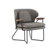 KIBONCY Sofá Individual Moderno, sofá pequeño con reposabrazos de Madera Maciza, sillón tapizado for Espacios pequeños, Sala de Estar, apartamento(Dark Gray)