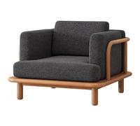 KIBONCY Sofá Individual Moderno y Sencillo de Madera Maciza, Estilo Chaji Medieval, Ideal for Casas de huéspedes, hoteles, Salas de Estar, Balcones y for el Descanso.(A1)