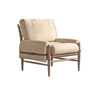 KIBONCY Sofá Individual nórdico de Madera Maciza, Moderno y Sencillo, Estilo WABI-sabi, Ideal for hoteles.(A1)