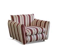 KIBONCY Sofá Individual, sofá de Rayas Retro francés Ideal for Apartamentos pequeños Salas Estar dormitorios y Uso doméstico Tipo puf Informal(C)