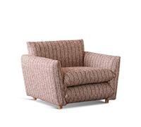 KIBONCY Sofá Individual, sofá de Rayas Retro francés Ideal for Apartamentos pequeños Salas Estar dormitorios y Uso doméstico Tipo puf Informal(D)