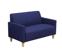 KIBONCY Sofá japonés Doble de Tela for Ocio, pequeño apartamento, Individual, for Dos Personas, cafetería, Comedor(Dark Blue.,1.57m)