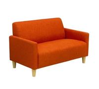 KIBONCY Sofá japonés Doble de Tela for Ocio, pequeño apartamento, Individual, for Dos Personas, cafetería, Comedor(Orange,1.74m)