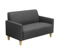 KIBONCY Sofá japonés Doble de Tela for Ocio, pequeño apartamento, Individual, for Dos Personas, cafetería, Comedor(Dark Gray,1.22m)