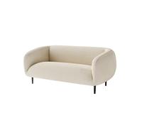KIBONCY Sofá Loveseat Moderno de Mediados de Siglo, sofá de salón Moderno Moon, for Sala de Estar, Oficina(White,1.6M)