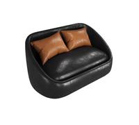 KIBONCY Sofa Loveseat Upholstered Leather for Living Room, Small Couch,Fireside Chair, Modern Deep Seat for Bedroom, Office(2)
