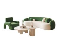 KIBONCY Sofá Moderno, cómodo sofá de 3 plazas con Asiento Profundo, sofá para Sala de Estar/apartamento/Oficina/hogar, sin Patas/sin instalación/fácil de Transportar(B)