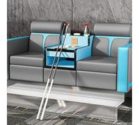 KIBONCY Sofá Moderno for Ver Billar, Mesa de Billar, Asientos for espectadores, Banco de salón tapizado Resistente for Club Bar, Sala de Billar(2S Pro Gray-Blue 2)