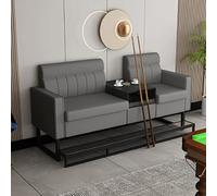 KIBONCY Sofá Moderno for Ver Billar, Mesa de Billar, Asientos for espectadores, Banco de salón tapizado Resistente for Club Bar, Sala de Billar(2S Gray 3)