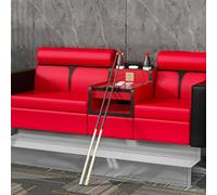 KIBONCY Sofá Moderno for Ver Billar, Mesa de Billar, Asientos for espectadores, Banco de salón tapizado Resistente for Club Bar, Sala de Billar(2S Pro Red-Black 3)