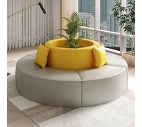 KIBONCY Sofá Modular Creativo for oficinas, sofá combinable, sofá con Asiento Plegable, Silla de Espera for Zonas de Descanso, for centros de formación/vestíbulos de centros comerciales(E)