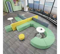 KIBONCY Sofá Modular de Forma Especial for Clases de formación de jardín de Infantes, combinación de sofás for centros de educación temprana(C)