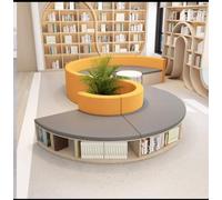 KIBONCY Sofá Modular de Juegos, Conjunto sofás modulares seccionales Cuero, Almacenamiento Libros, for instituciones capacitación, librerías, áreas Descanso, recepción, Salas Lectura(2)