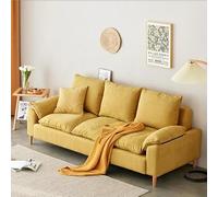 KIBONCY Sofá nórdico pequeño apartamento Tela Individual Doble Alquiler Tienda de Ropa Dormitorio balcón sofá pequeño(1.2m)