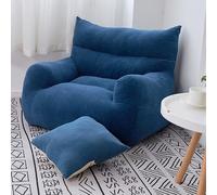 KIBONCY Sofá Perezoso Cómodo Algodón Perlado De Alta Resiliencia, Reposabrazos Multifunción Sofá Perezoso De Ocio for Sala De Estar, Dormitorio, Oficina, Salón(E)