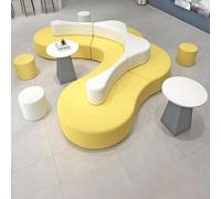 KIBONCY Sofá seccional Creativo, salón de Belleza, institución, Oficina de Ocio, área de Descanso(E)