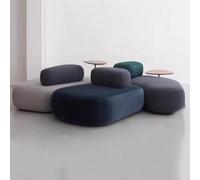 KIBONCY Sofá seccional Curvo, diseño Totalmente de Espuma, sin Marco, Moderno sofá for Sala Estar, Conjuntos Sencillos con Mesa Centro(3)