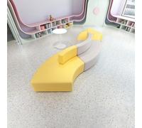 KIBONCY Sofá seccional Moderno for recepción, Oficina y Hotel.(A)