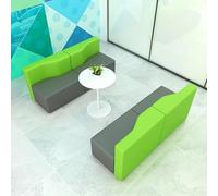 KIBONCY Sofá seccional Moderno, sofá Modular for Sala de Espera y Descanso for centros de educación temprana y Clases de capacitación de jardín de Infantes.(B)