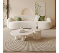 KIBONCY Sofá seccional Modular de 83 Pulgadas, Moderno sofá Curvado en Forma de Nube con Asiento Profundo, sofás tapizados de Gran tamaño para Sala de Estar, no Requiere ensamblaje(B)