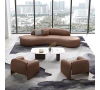 KIBONCY Sofá seccional Modular, sofá Curvo Extragrande, sofá cómodo de Estilo Minimalista for Sala de Estar y Oficina.(2.8m)