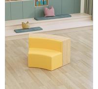 KIBONCY Sofá semicircular con almacenaje, sofá Modular seccional, Conjunto de Asientos modulares Suaves Forma Anillo, for instituciones formación, área Lectura, Biblioteca y Descanso(1)